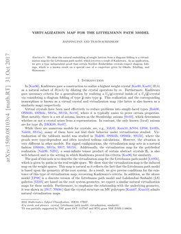 Virtualization Map for the Littelmann Path Model