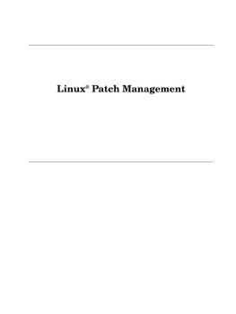 Linux® Patch Management Jang FM.Qxd 12/14/05 2:53 PM Page Ii