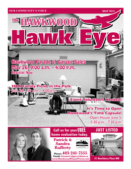 Hawkwood Parade of Garage Sales May 26, 9:00 Am