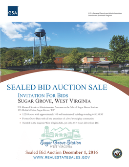 Sealed Bid Auction Sale Invitation for Bids Sugar Grove, West Virginia U.S