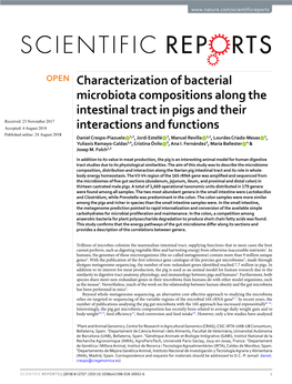 Characterization of Bacterial Microbiota Compositions Along The