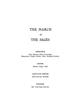 The March the Sages