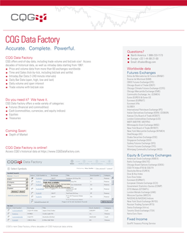 CQG Data Factory Accurate