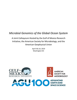 Microbial Genomics of the Global Ocean System