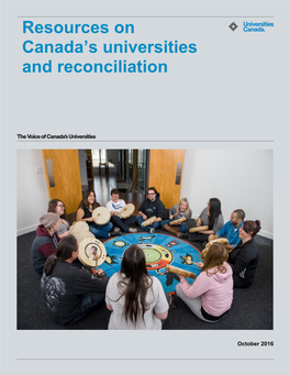 Resources on Canada's Universities and Reconciliation