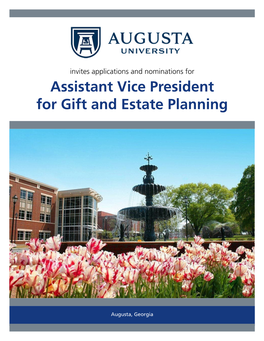 Assistant Vice President for Gift and Estate Planning