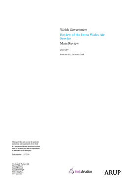 6.3 Aircraft Base Location 38 6.4 Service Options and Appraisal 38 6.5 Identification of Preferred Option(S) 40 6.6 Assessment of Preferred Options 43