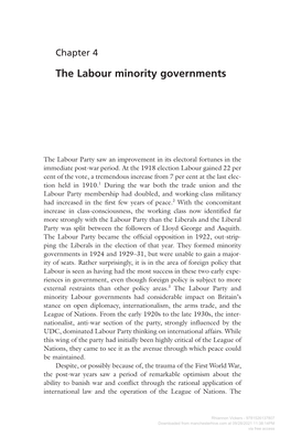 The Labour Minority Governments