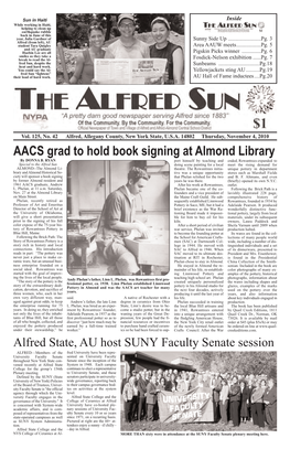 AACS Grad to Hold Book Signing at Almond Library by DONNA B
