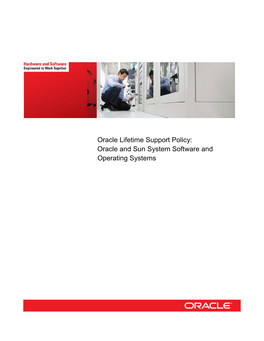 Oracle and Sun Systems Software and Operating Systems Lifetime