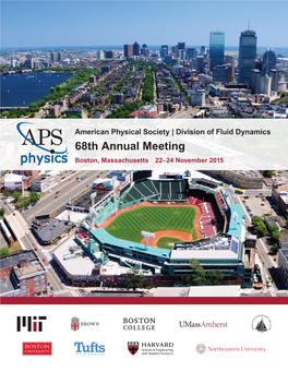 68Th Annual Meeting ® Boston, Massachusetts 22–24 November 2015 Meeting Schedule-At-A-Glance