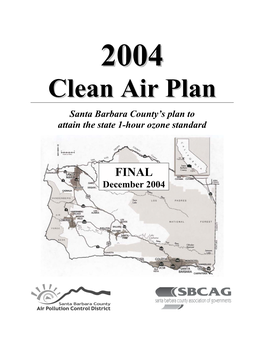 Clean Air Plan – State 1-Hour Ozone Standard