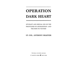 Operation Dark Heart