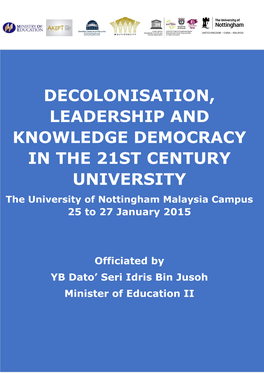 Decolonisation, Leadership and Knowledge Democracy