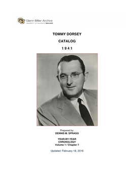 Tommy Dorsey Catalog 1 9