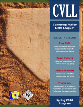 Conestoga Valley Little League® Spring