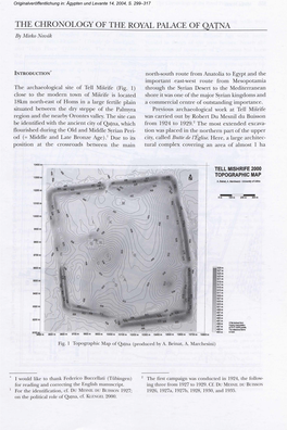 The Chronology of the Royal Palace of Qatna Gj