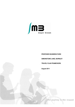 Proposed Business Park Simonstone Lane, Burnley TRAVEL PLAN FRAMEWORK