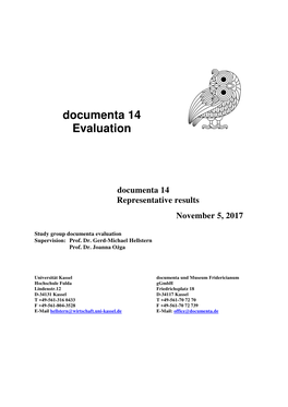 Evaluation for Documenta 14