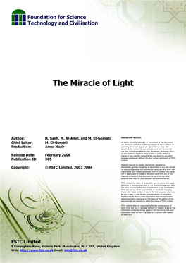 The Miracle of Light