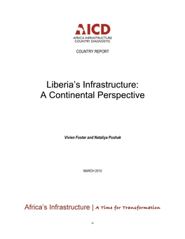 Liberia's Infrastructure: a Continental Perspective