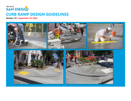 CURB RAMP DESIGN GUIDELINES Version 1.0 – September 10, 2020