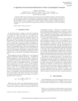 A Quantum Gravitational Relaxation of the Cosmological Constant