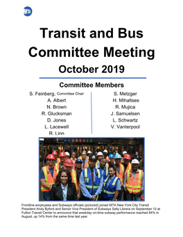 Transit and Bus Committee Meeting October 2019
