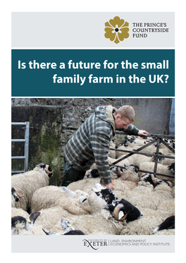 Is There a Future for the Small Family Farm in the UK? the Prince’S Countryside Fun