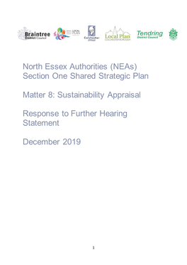 North Essex Authorities (Neas) Section One Shared Strategic Plan