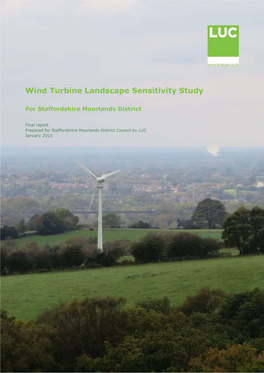 Wind Turbine Landscape Sensitivity Study 2015