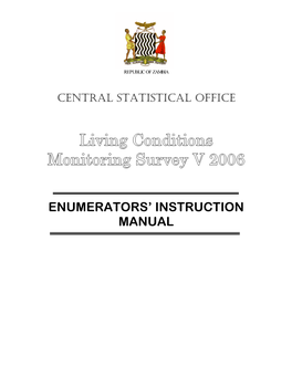 Enumerators' Instruction Manual