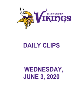 Daily Clips Wednesday, June 3, 2020