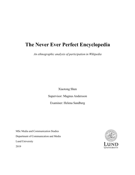 The Never Ever Perfect Encyclopedia