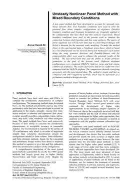 Unsteady Nonlinear Panel Method with Mixed Boundary Conditions