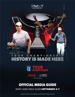 Official Media Guide East Lake Golf Club September 4-7