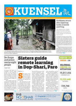 Sisters Guide Remote Learning in Dop-Shari, Paro