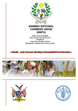 NNFU 2014 CONGRESS-‐ Date 23Rd to 26Th April 2014 Windhoek Venue