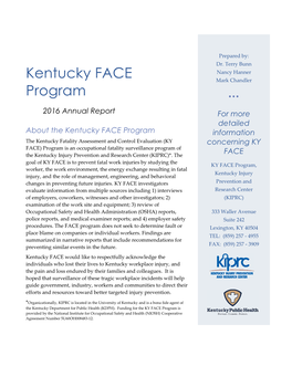 FACE Annual Report 2016