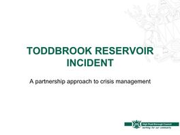 Toddbrook Reservoir Incident
