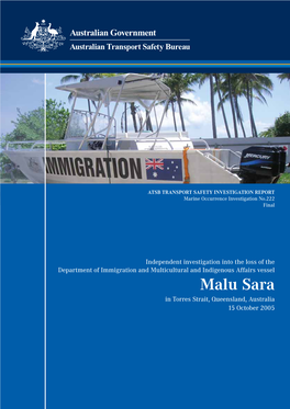 Independent Investigation Into the Loss of the Department of Immigration