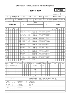 Score Sheet REVISED