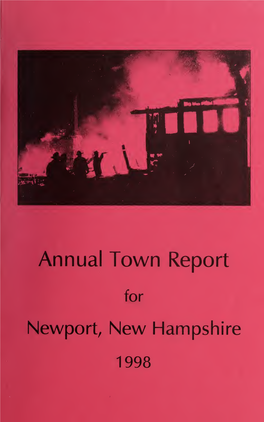 Annual Report of the Town of Newport, New Hampshire