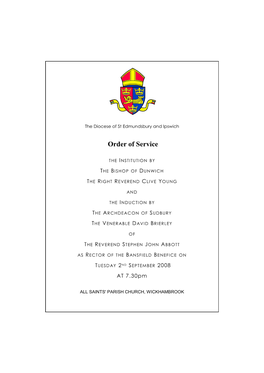 Order of Service