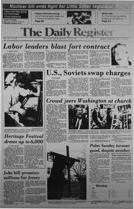 Labor Leaders Blast Fort Contract U.S., Soviets Swap Charges
