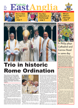 Trio in Historic Rome Ordination
