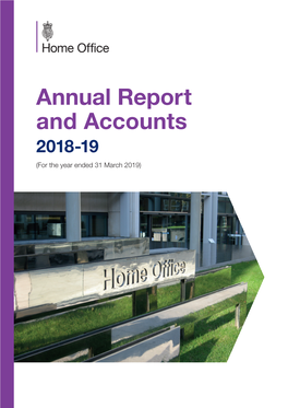 HOME OFFICE Annual Report and Accounts 2018-19