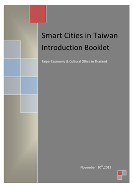 Smart Cities in Taiwan Introduction Booklet