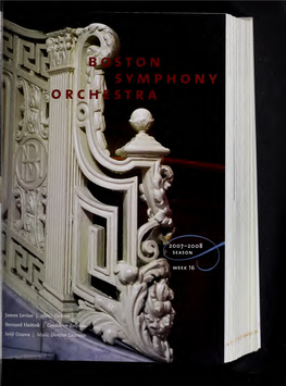 Boston Symphony Orchestra Concert Programs, Season 127, 2007-2008, Subscription, Volume 02