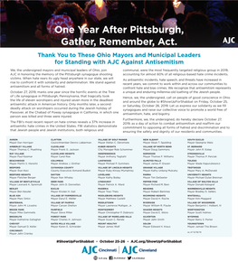 Ohio Mayors and Municipal Leaders Stand with AJC Against Antisemitism